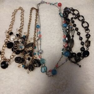 Set of 4 vintage beaded necklaces